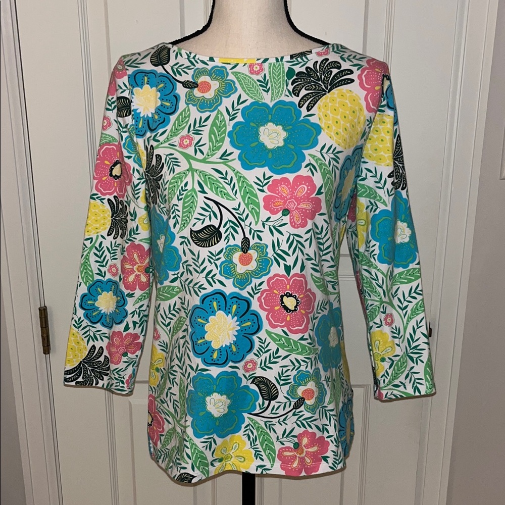 Talbots’s Floral Print Women's Top- Medium